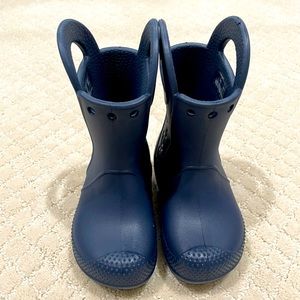 Croc Kids Pull on Handle Toddler Rain-boots